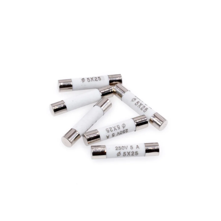 
5*25mm fuse RO55 0.5A/1A/2A/3A/4A6A10A20A 250V Cylindrical cera-mic fuse tube 