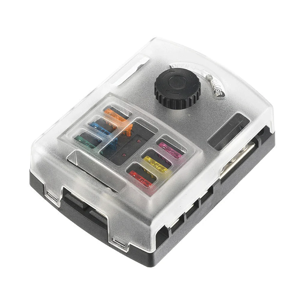 Marine Automotive 300A DC 12V 24V 6 way fuse blade block holder fuse box