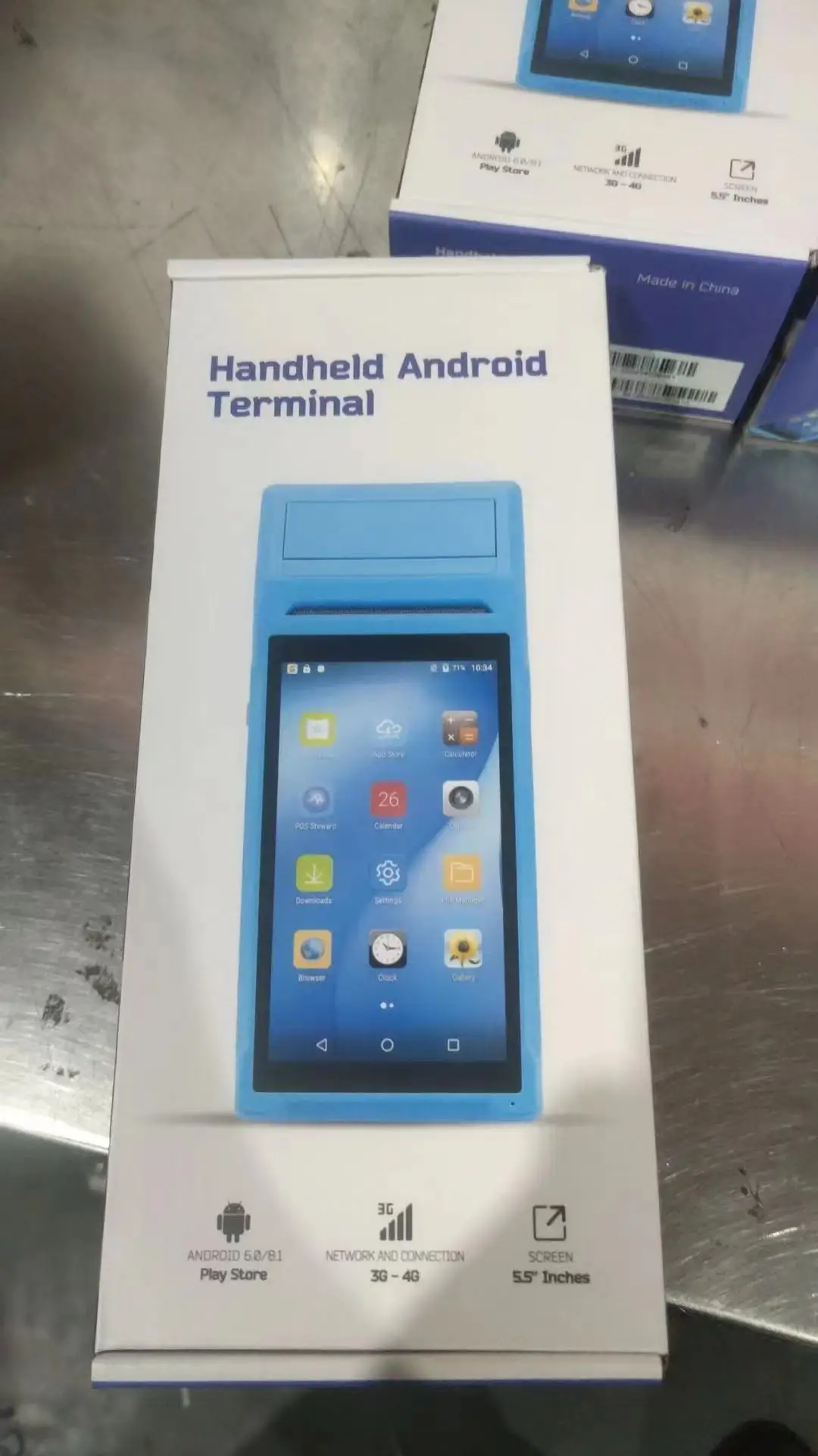 Cheapest Pos Q2I Android 8.1 Handheld Android Pos Terminal Printer 58mm Android Ticket Vending Machine Mobile Printer PDA