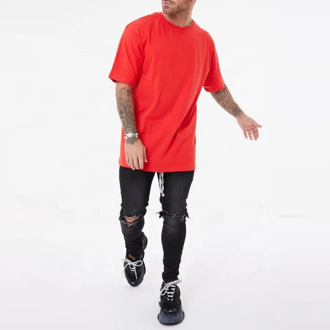 
High Quality OEM logo design 100% cotton unisex hip hop blank mens oversized t shirts 