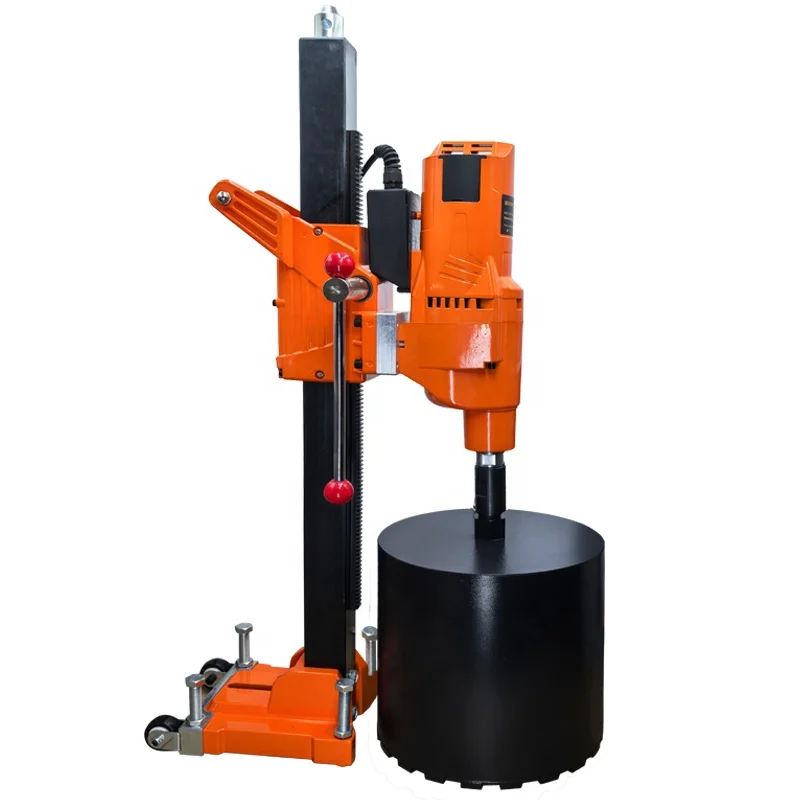 Ekiiv 1 1/4-7 Beijing Thread 4680W Industrial Grade High-power Hand Push Table Water Drilling Rig Diamond Wall Core Drilling Rig