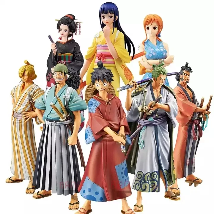 Hot selling anime 4 Styles DXF One Piece Figure Luffy Zoro Trafalgar Law Japanese Anime PVC Figure