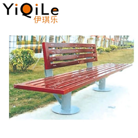 Newest garden public waiting chair outdoor long wood benches cast iron garden bench