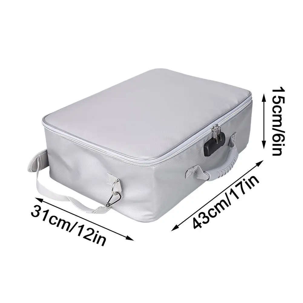 Hot Sale Office Supplies Fireproof Document Bag Envelope File Bag Cash Pouch Valuables Money Bag for Teacher Supplies