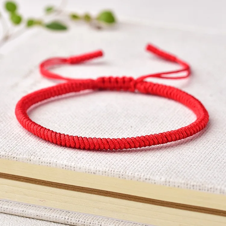 Colorful Handmade Tibetan String Bracelet Adjustable Woven Rope Knot Buddhist Kabbalah Protection Lucky Friendship Bracelets