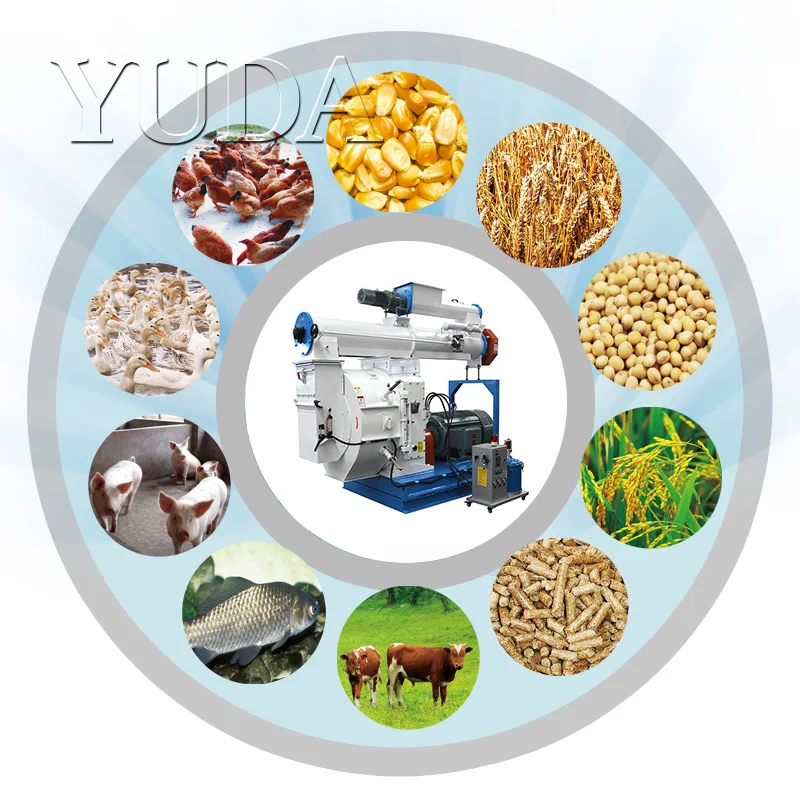 Yuda 1-5 T/H Granular Organic Fertiliser Pellet Mill for Animal Chicken Manure