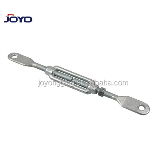 High quality riggings galvanized drop forged european type DIN1480 turnbuckle with  plate end...