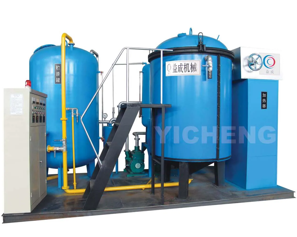 Vacuum pressure impregnating plant for insulation resin treatment