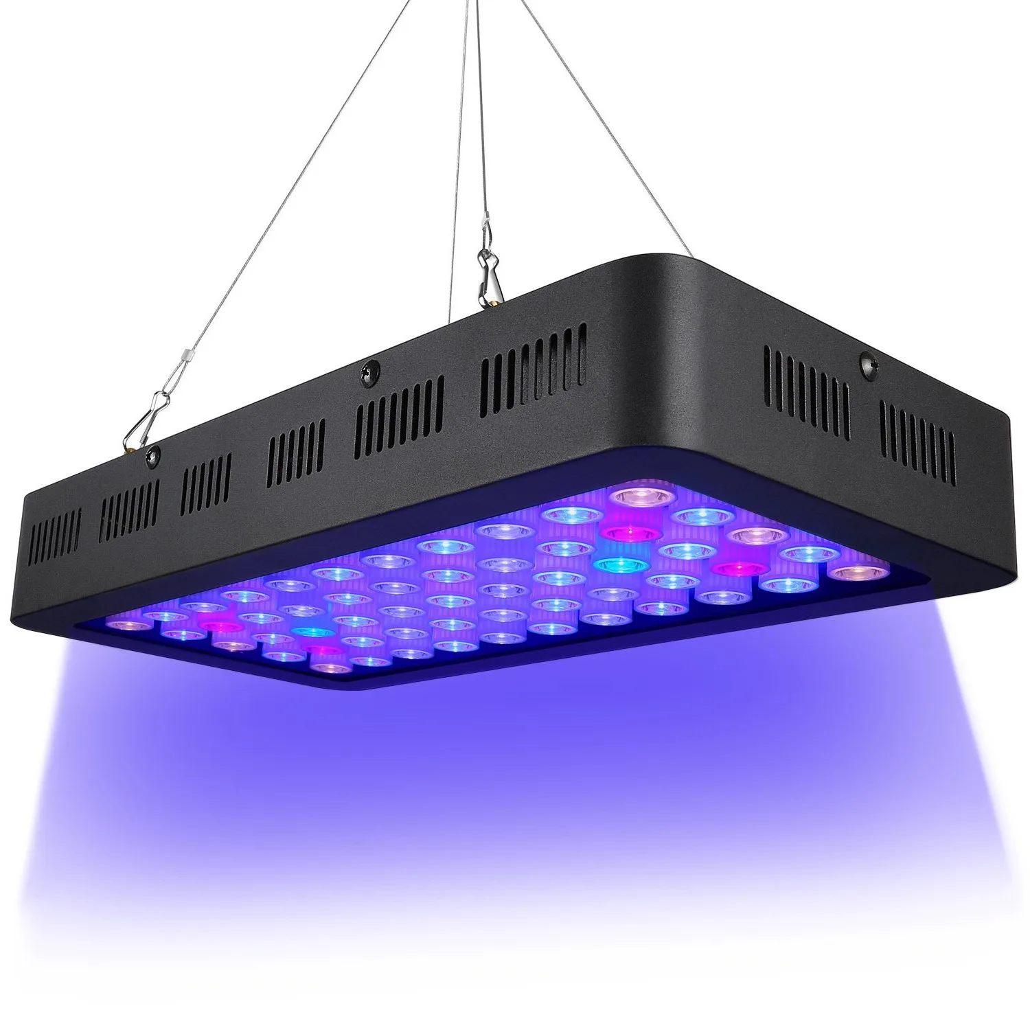 
LED Aquarium Plant Light 165W Fish Tank Light Fixture Full Spectrum Aquarium Lighting White Blue Red Combine LED for Freshwater 