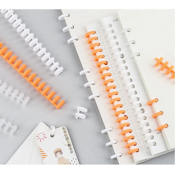 Loose-leaf book replacement core round hole binding strip  A4 B5 binder DIY accessories arbitrarily cut file inner page storage