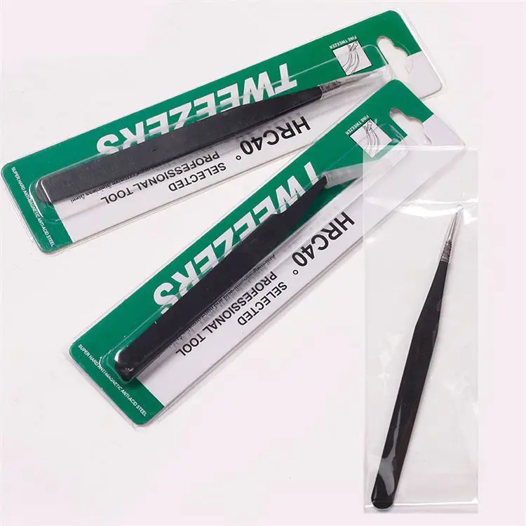 2023 Yiwu черный антистатический инструмент для наращивания ресниц из нержавеющей стали со стразами