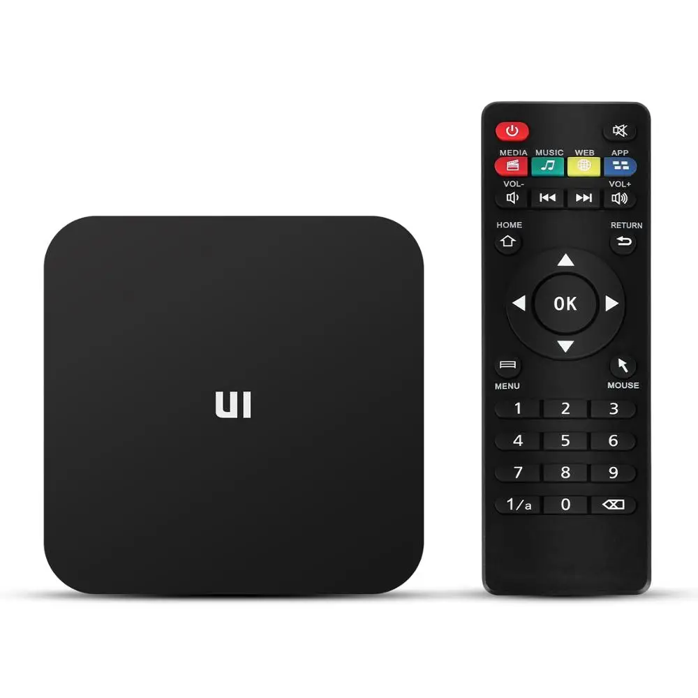 2020 Junuo U1 Интернет Tv Box S905w Android 9,1 4k Smart Ott Tv Box