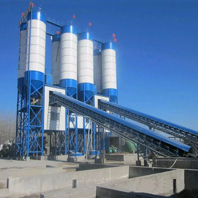 120m3 High Quality Small Mobile Concrete Batching Plant Cement Mixing Batch Plants Manufacturer HZS120