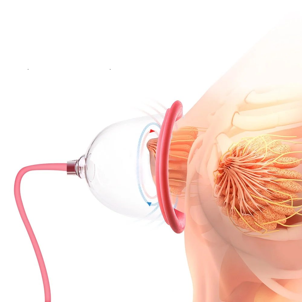 Electric Breast Instrument Breast Enhancer Chest Vacuum Enlargement Breast Massager