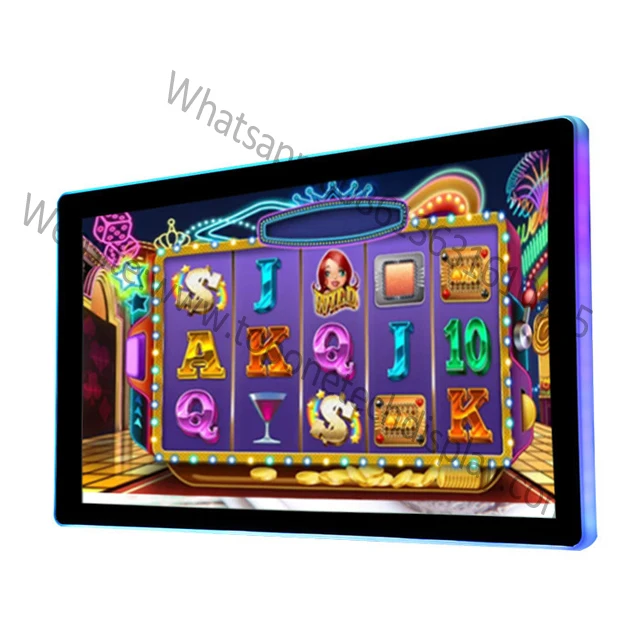 
21.5 inch Open Frame PCAP Touch Screen Monitor TFT Display Side LED Bar for Gaming Slot Fruit Casino Roulette Gambling Machine 