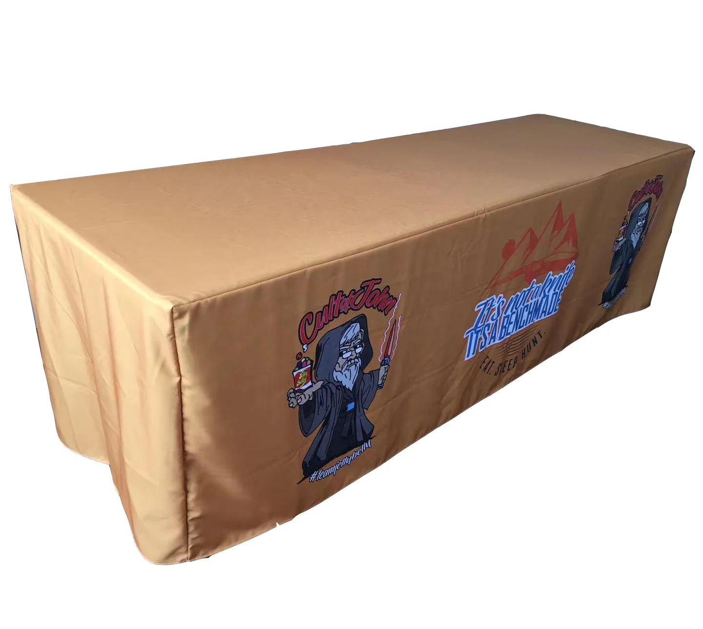 Expo изготовленным на заказ логосом стол для стола дисплей торговой выставки скатерти прямоугольник установлены покрытие стола с вашим логотипом