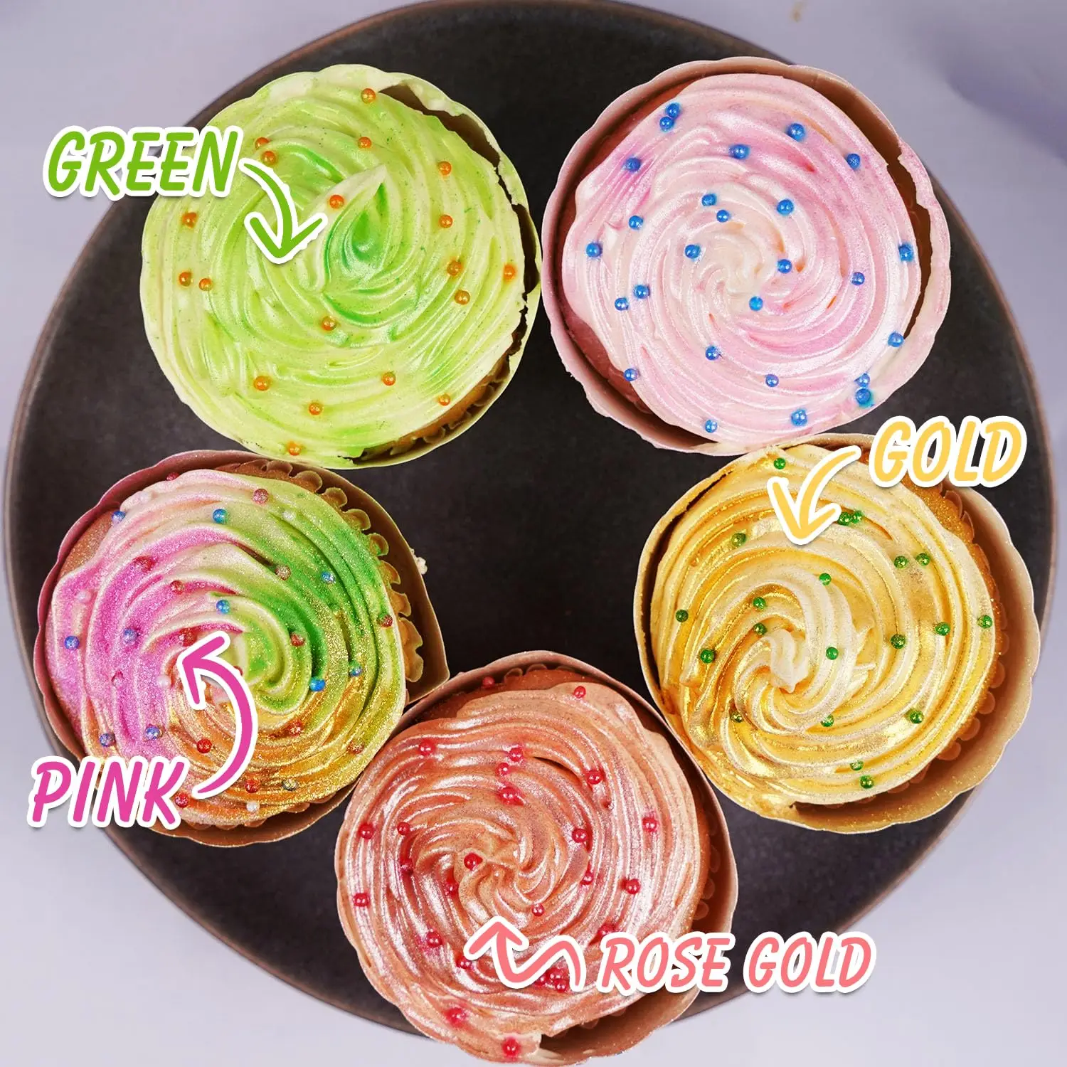 High concentration shimmer Food Grade Sparkle Pearl Luster Dust Edible Baking Glitter for Drink  Decoration cocktail