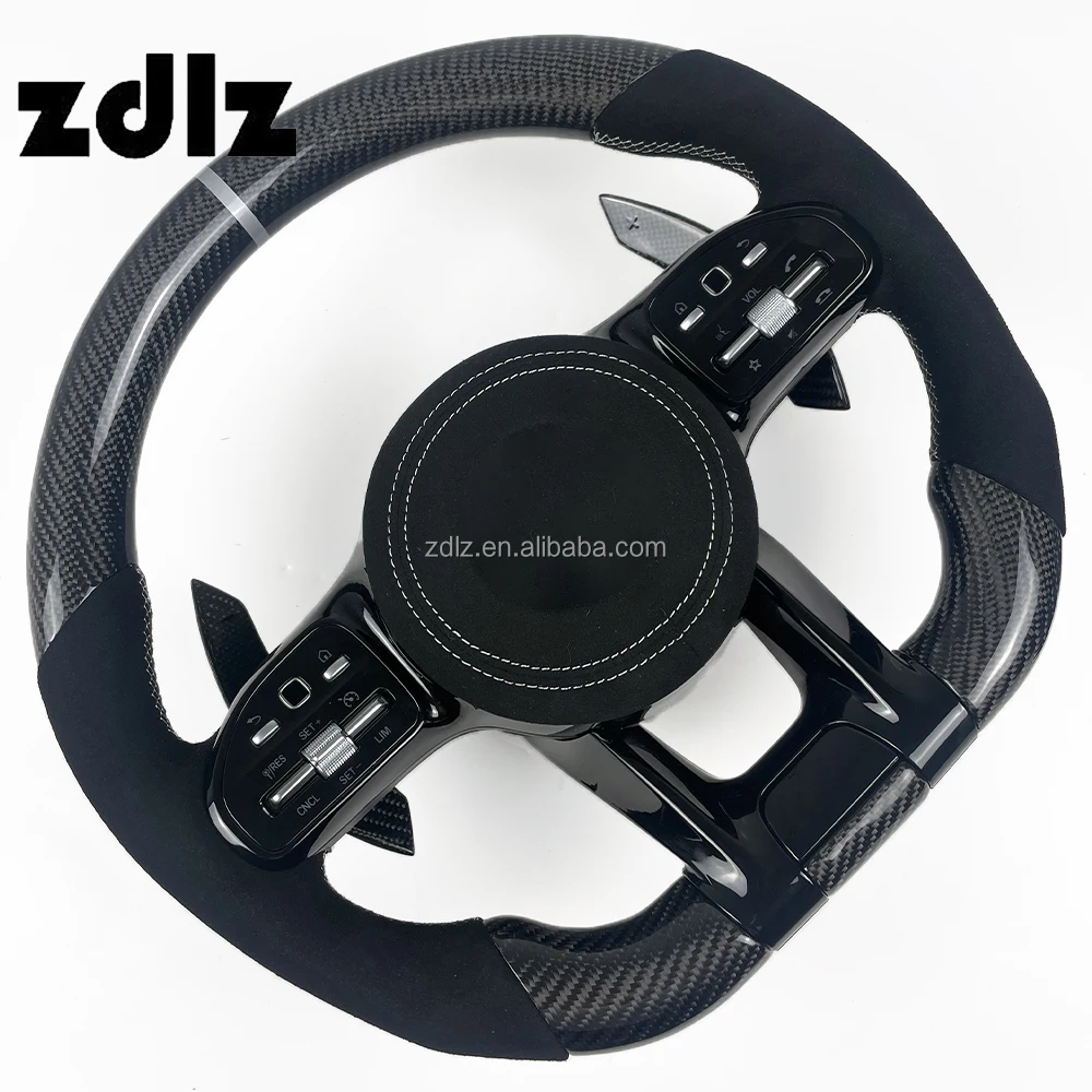 Custom Car Steering Wheel Upgrade Fit for Mercedes Benz AMG W204 W205 cls  w218 Real Carbon Fiber Steering Wheel