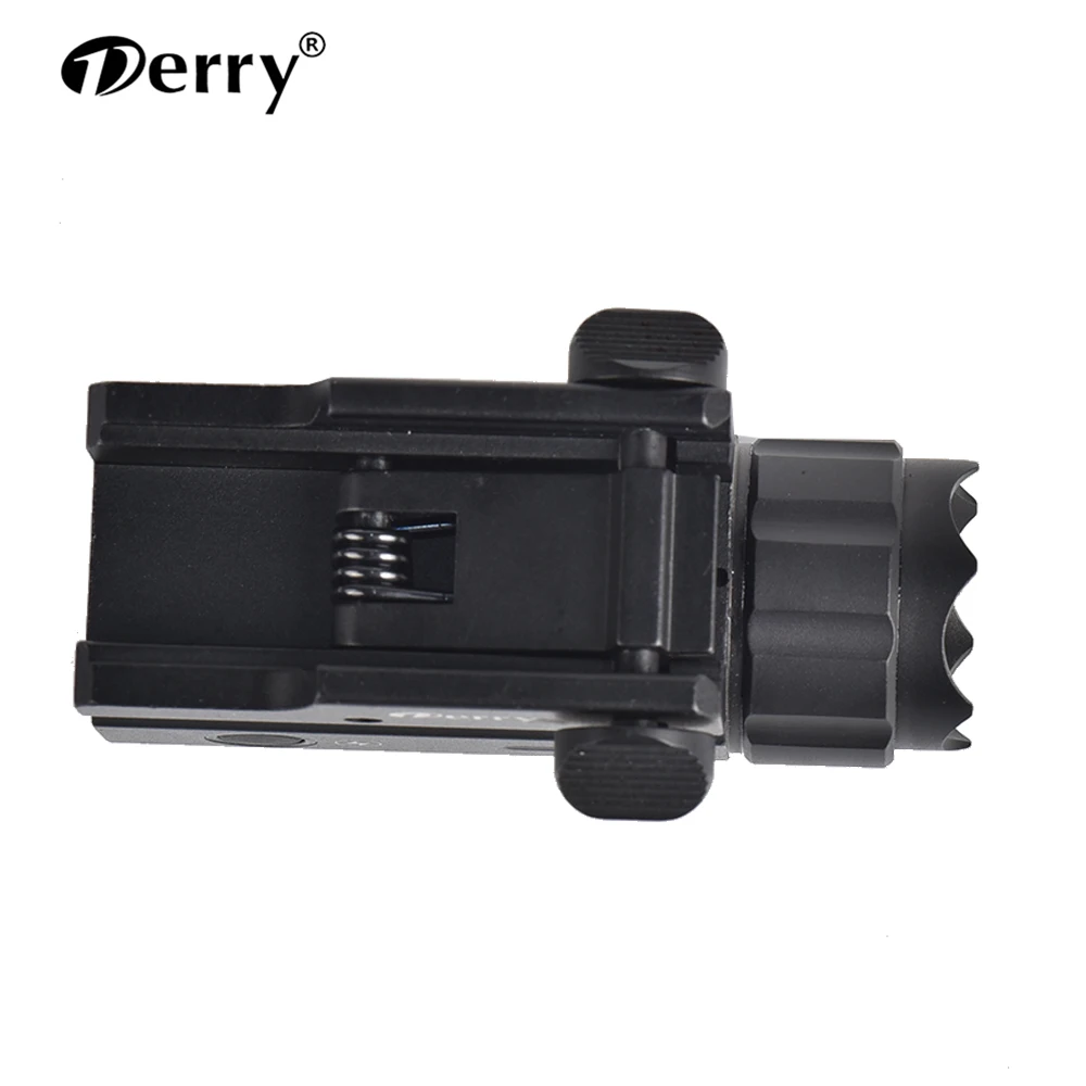 Derry Optics 400 Lumens Rail Mount Tactical Gun Flashlight Pistol Light with Strobe&Weaver Quick Release For Hunting