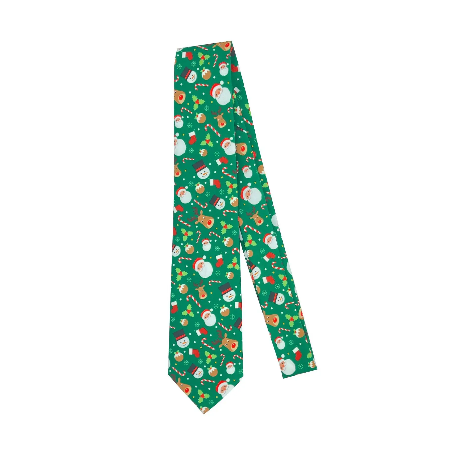 Hot Sale Christmas Music Neck Tie Polyester Silk Tie Holiday Festival Gift Party costume Accessories Christmas tie