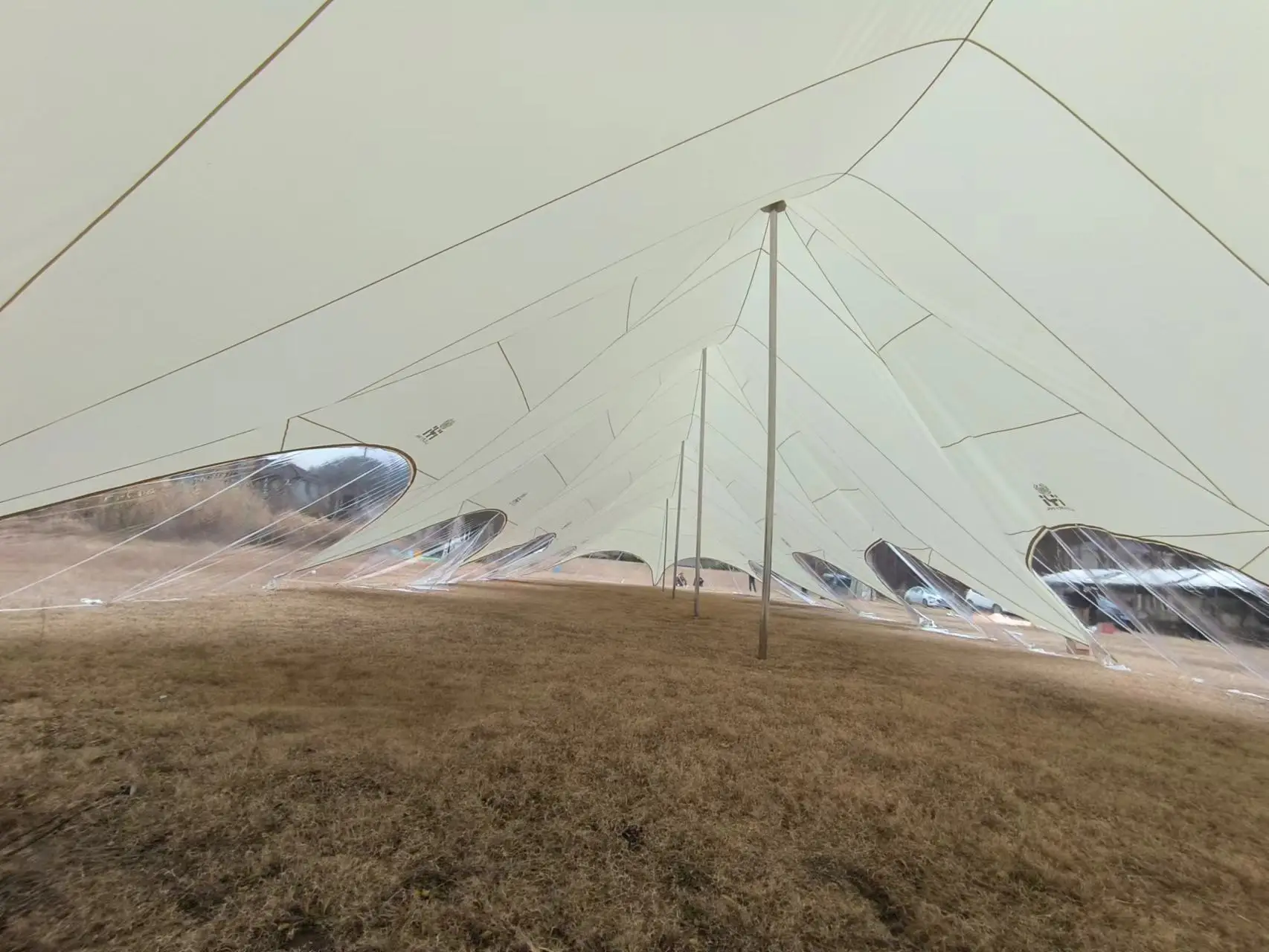 2024 new style easy set up fashion white wedding  big party outdoor event promotion star dome  tent