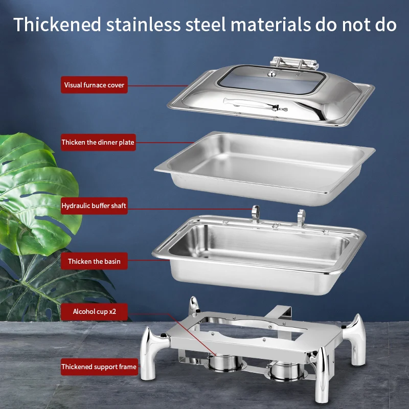 Good Design Chafing Dish Buffet Dish Chafing Price Catering Stainless Steel Commercial Buffet Stove