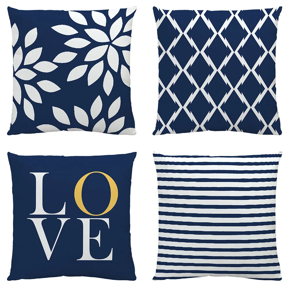 Wholesale Custom Luxury Modern Decor Home Decorative Sofa Set Covers Case Pillow Cover 18x18 50x50 custom cushion cover printing