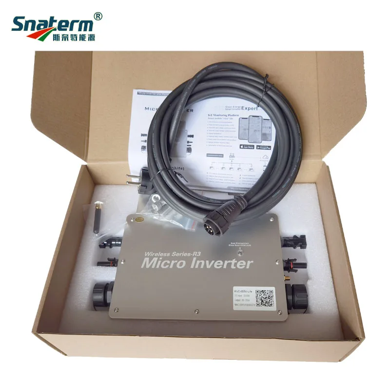 Микро-inverter700W 800W 600W Стенд с помощью Wi-Fi солнечная система по сетке Смарт со слежением за максимальной точкой мощности Diy панель одобрено немецкой электротехнической асоциацией ВВК