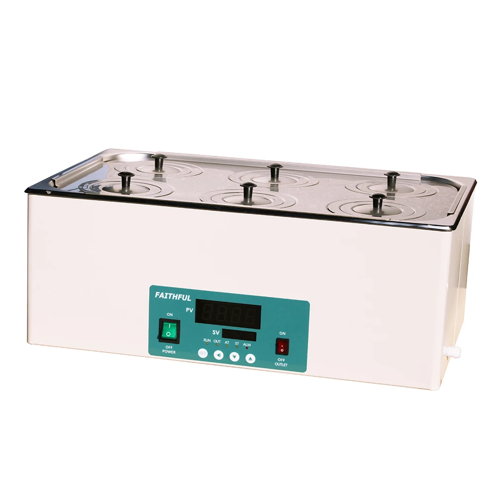 Термостатическая водяная баня в Китае (стандарты CE, с холодной прокатки стали распыления внешний 22.5L Лабораторные Термостатические устройства 0-9999 мин OEM