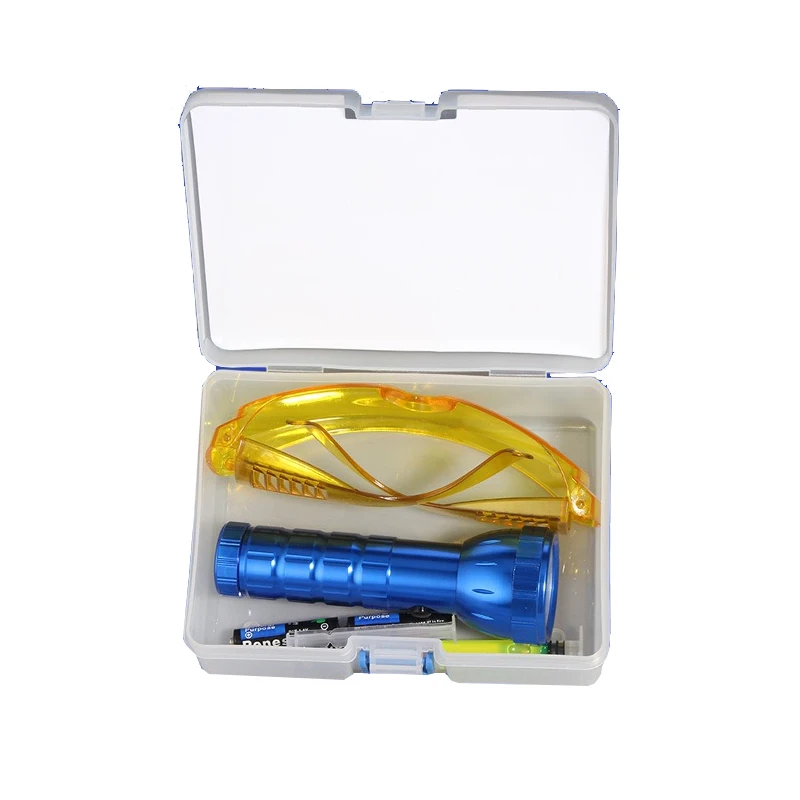 Автомобильный кондиционер системы переменного тока детектор утечки набор Портативный Универсальный Флуоресцентный фонарик Набор