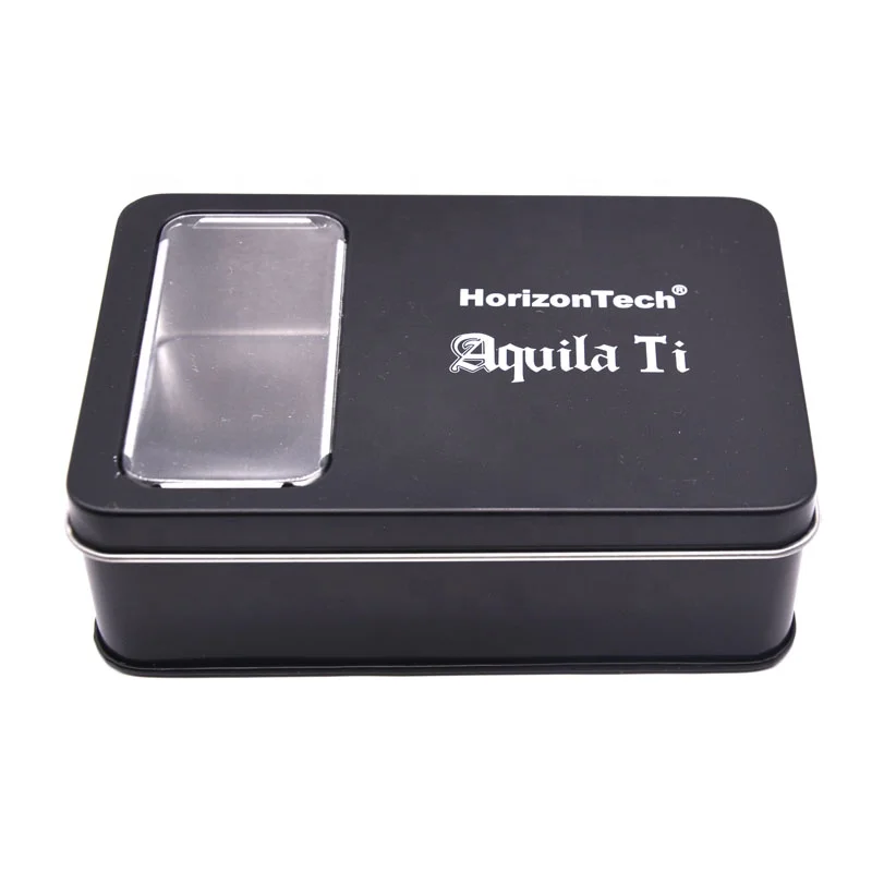 Tinsmaker Rectangular Tea Tin Cans With Window Custom Metal Candy Chocolate Box Recyclable Tins Wholesale Tea Metal Packaging