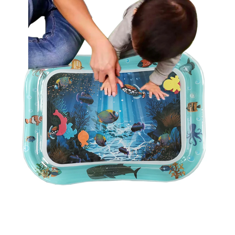 Надувной нетоксичный водный коврик из ПВХ для младенцев и малышей