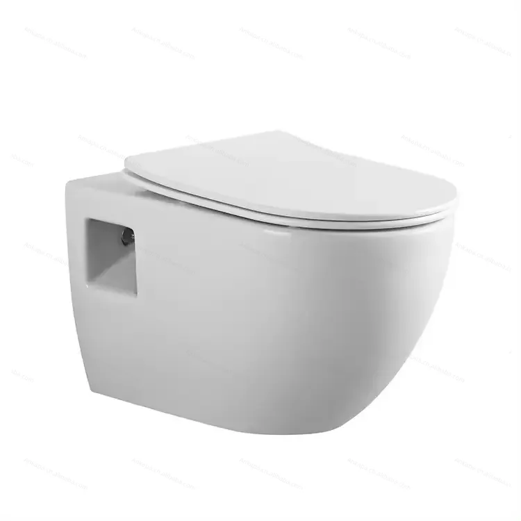 Modern style sanitary ware ceramic white wc wall hung toilet wall mounted toilet bowl for hotel