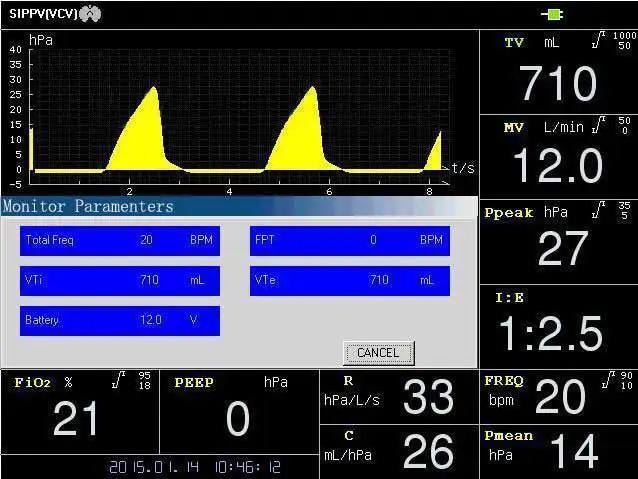 puao medical equipment manufacturer wholesale top grade ventilators machine for icu hospital