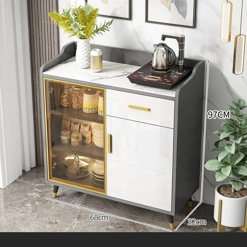 Light Luxury High-End Multi-Functional Storage Cabinet Integrated Kitchen Dining Room for Household Use Kitchen Islands & Carts