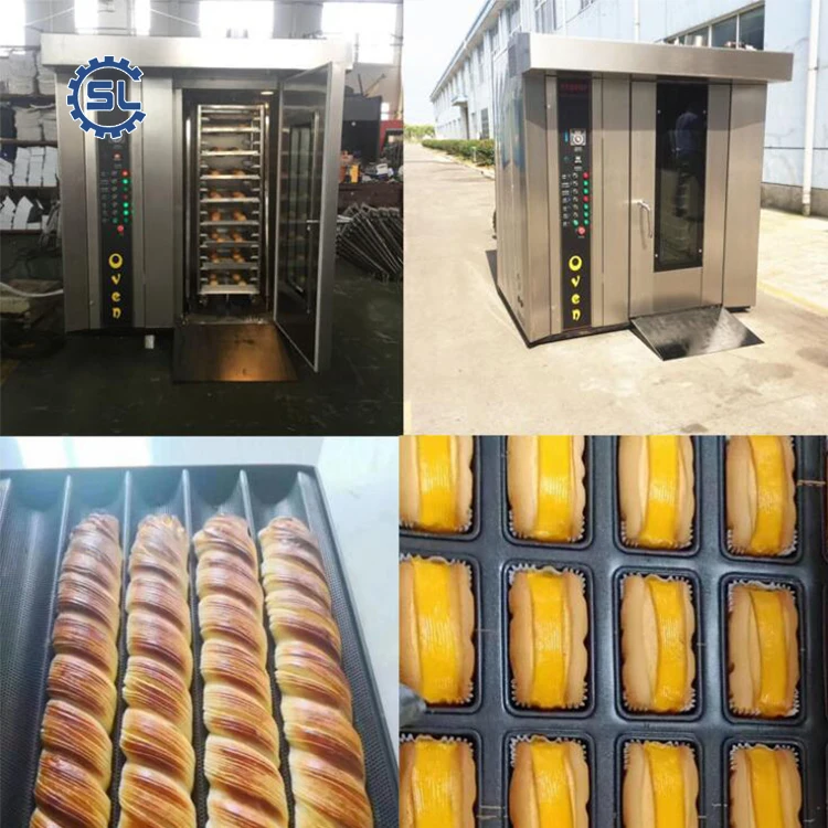 Factory Supply 16 Trays  Hot Air Rotary  Bread Baking Oven