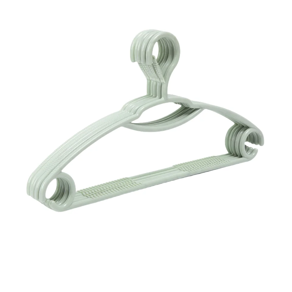 Windproof plastic hanger Non-slip adult hanger Clothing Store Clothes Hanging Rack Anti-Slip Trouser hanger clothespins