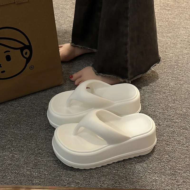 7cm platform flip-flops slippers female summer fashion women wear increase non-slip EVA flip-flops