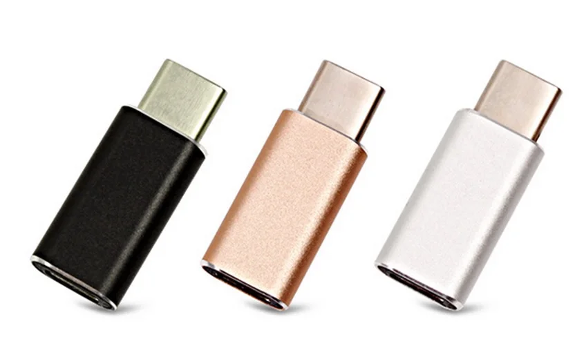  Алюминиевый сплав Micro USB V8 для USB3.1 типа C адаптера переменного тока USB-C