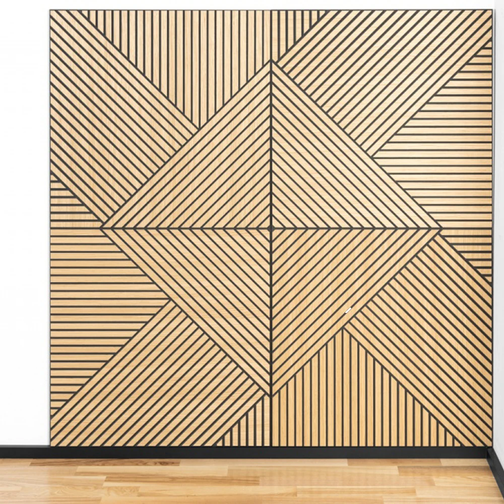 Высококачественные звукоизоляционные стеновые панели MDF akupanel деревянные настенные акустические войлочные для внутренней отделки стен и потолка