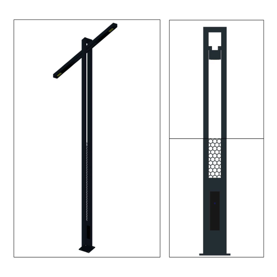 New Design Outside Lamp Poles