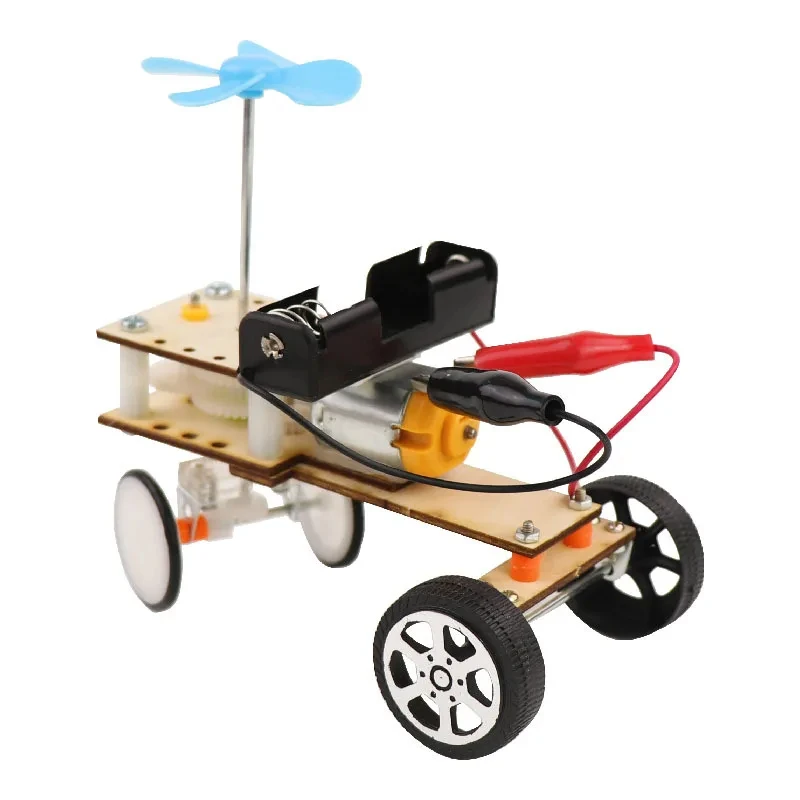 Physics STEM Technology Gadget Kids Science Toys Obstacle Avoidance Vehicle Educational Toys for Children DIY Craft Toy