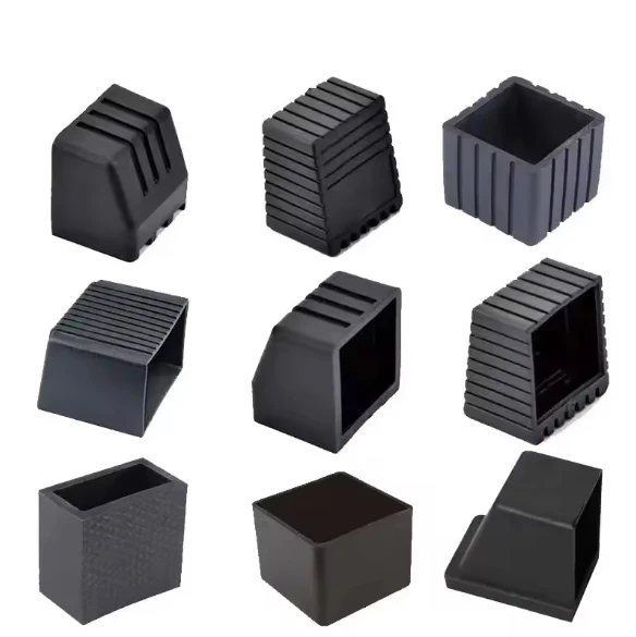 38*38mm Fitness Equipment Accessories PVC Inclined Foot Cover Plastic Anti-slip Protector End Cover