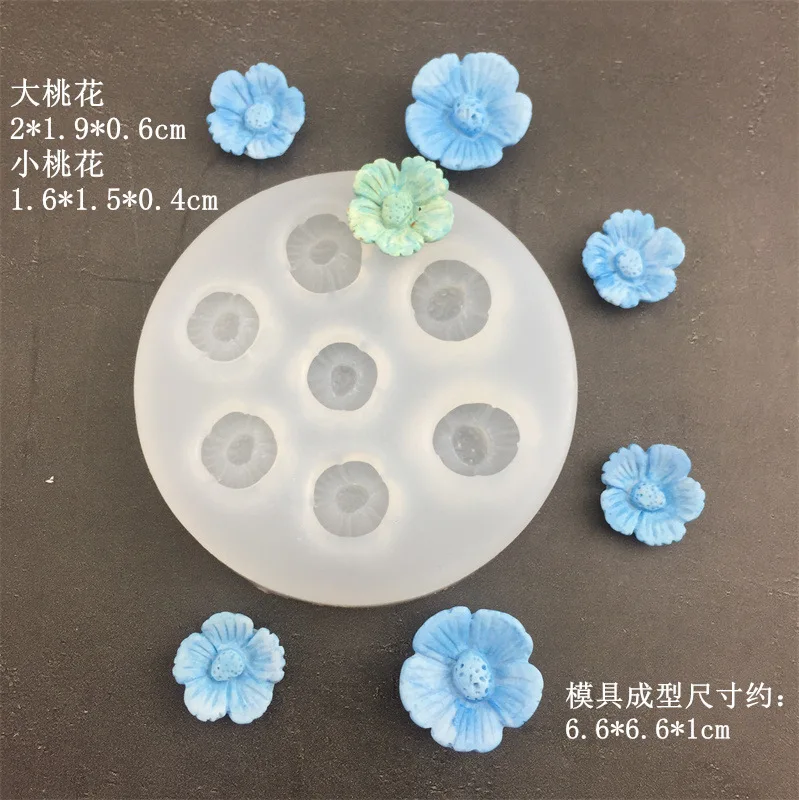 blossom cherry multi flower Silicone Mold sugar craft fondant tools cake decorating mould baking tool DIY kitchen