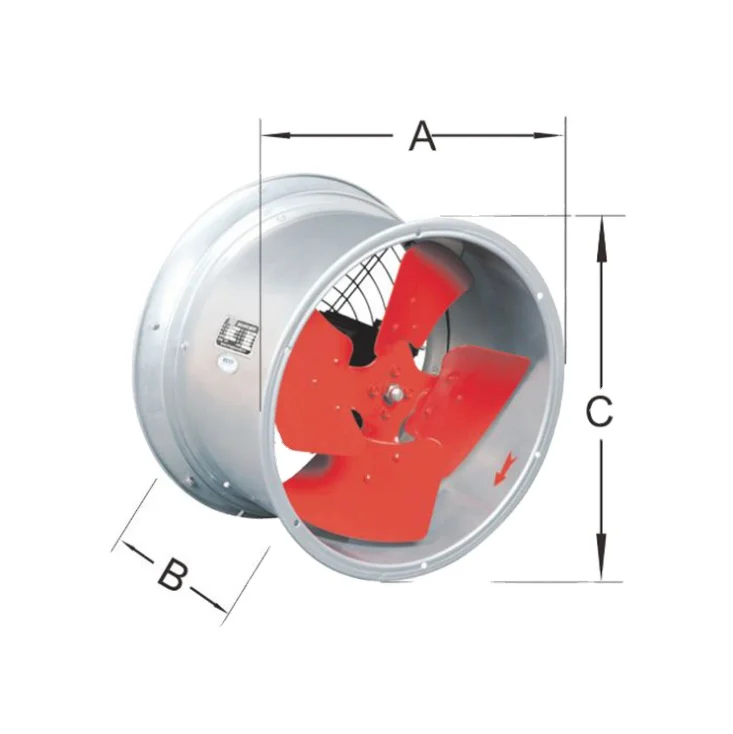 Axial fan 12 inch to 40 inch SF-G Energy efficient Blower Low Noise explosion proof mobile custom blower cooler fan