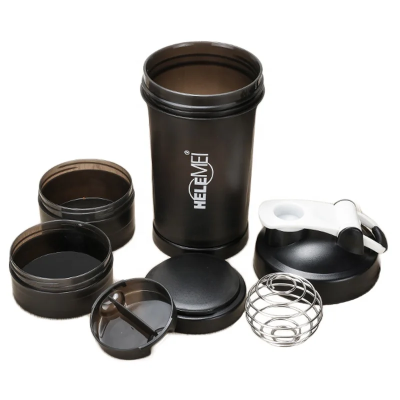Shaker Bottle for Protein Shakes Smoothies Energy Drinks Wholesale Plastic Gym Bottle Easy Grip BPA Free