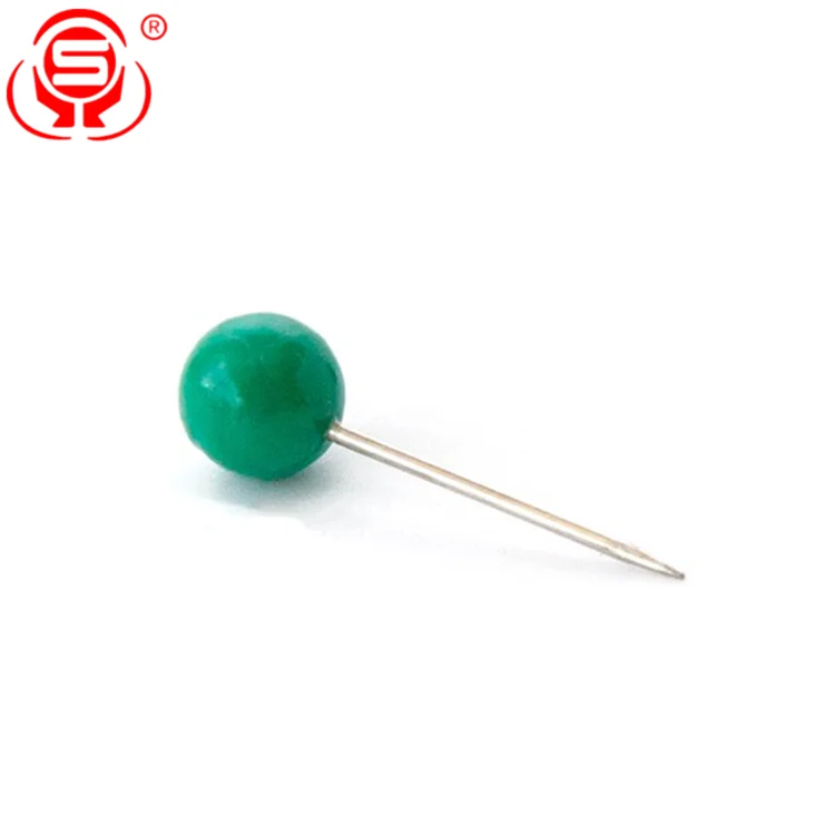 
Custom Round Plastic Head Steel Point Push Pins Map Thumb Tacks Pin for Office School Supplies 