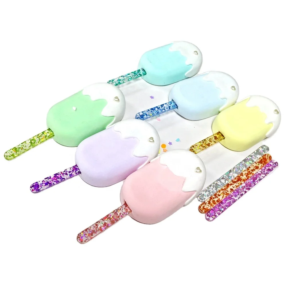 Confetti acrylic cakesicle ice cream custom popsicle sticks baking decoration
