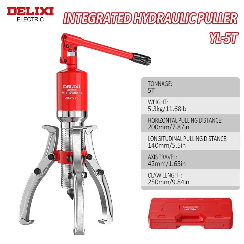 Delixi Electric Integral hydraulic puller 5 ton bearing removal tool puller, two jaws and three jaw pullers