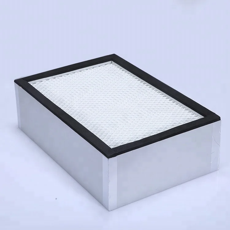 0.3 micron 99.99% H13 H14 hepa air filter  with Aluminum or Galvanized frame /Hepa filter for ffu